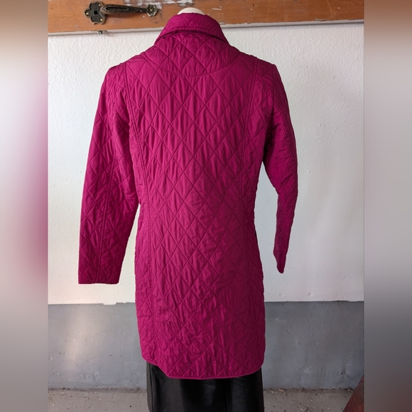 Lands' End  Coat Women's Puffer Jacket - Magenta Light Weight Size S (4-6) - Picture 2 of 3